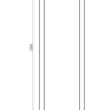 Cortenstaal plantenbak Rechthoek 40x120 H=80 cm MET bodemplaat