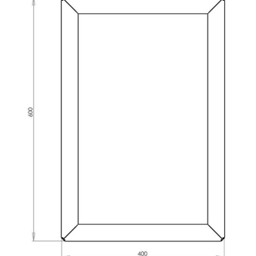 Cortenstaal plantenbak Rechthoek 40x60 H=40 cm MET bodemplaat
