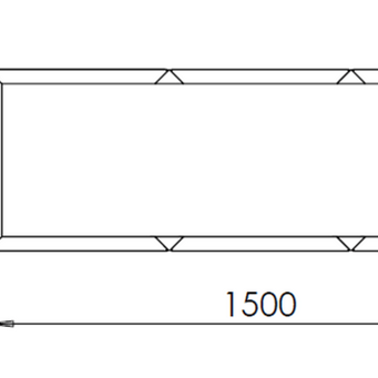 Cortenstaal plantenbak Rechthoek XL 150x50 H=40 cm ZONDER bodemplaat