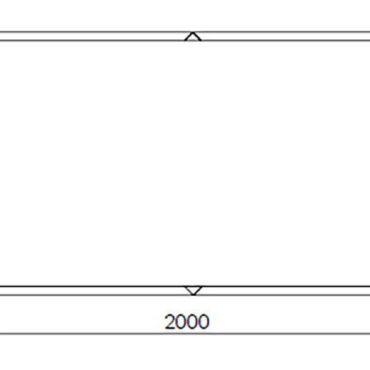 Cortenstaal plantenbak Rechthoek XL 200x120 H=40 cm ZONDER bodemplaat