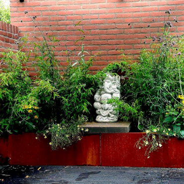 Cortenstaal plantenbak Rechthoek XL 240x60 H=60 cm MET bodemplaat