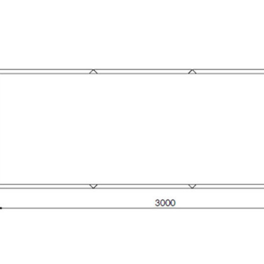 Cortenstaal plantenbak Rechthoek XL 300x120 H=40 cm ZONDER bodemplaat