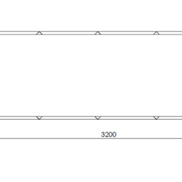 Cortenstaal plantenbak Rechthoek XL 320x120 H=40 cm MET bodemplaat