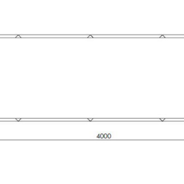 Cortenstaal plantenbak Rechthoek XL 400x120 H=40 cm ZONDER bodemplaat