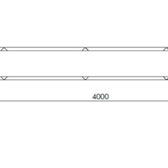 Cortenstaal plantenbak Rechthoek XL 400x30 H=60 cm ZONDER bodemplaat