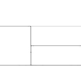 Cortenstaal plantenbak Vierkant Trapmodel 2 stuks 40x40 H=30+60 cm MET bodemplaat
