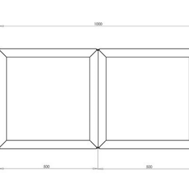 Cortenstaal plantenbak Vierkant Trapmodel 2 stuks 50x50 H=30+60 cm MET bodemplaat