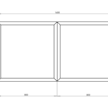 Cortenstaal plantenbak Vierkant Trapmodel 2 stuks 80x80 H=30+60 cm ZONDER bodemplaat