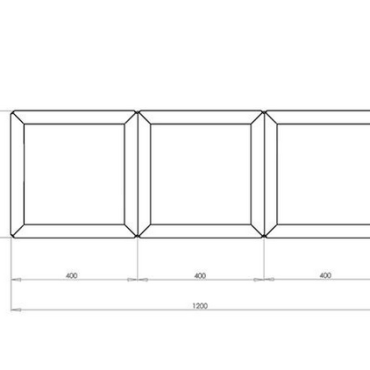 Cortenstaal plantenbak Vierkant Trapmodel 3 stuks 40x40 H=40+60+80 cm MET bodemplaat