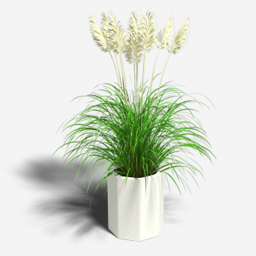 Gepoedercoat staal plantenbak Achthoek 72.4x72.4 cm H=40 cm - Wit (RAL9010) MET bodemplaat