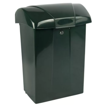 Brievenbus plastic groen afsluitbaar