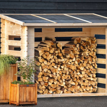 Openhaard hout berging 19mm Brandr (incl. dakleer)