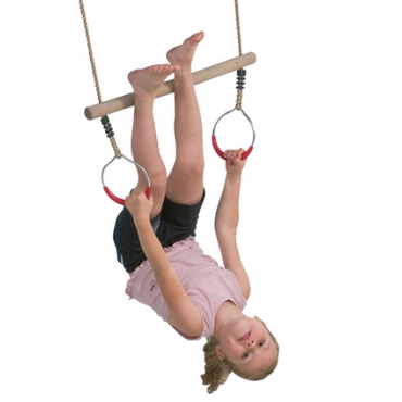 Speelgarnituur Ring met trapeze. touwlengte 200cm