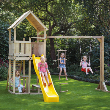 Speeltoren Robin met picknickset en zware trap