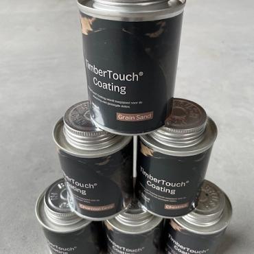 TimberTouch Coating (Beige) t.b.v. gezaagde delen. blikje 0.3 liter