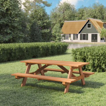 Hardhouten picknicktafel Business
