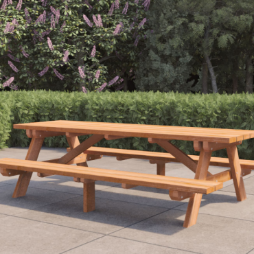 Hardhouten picknicktafel Giant