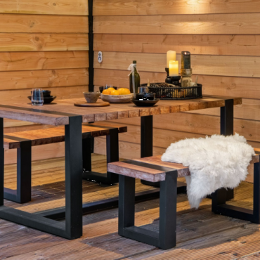 Teak tuinset Dinnerset Wellington