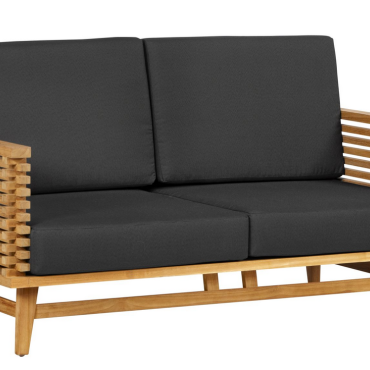 Teak loungeset Riverside 2 zits bank incl kussens
