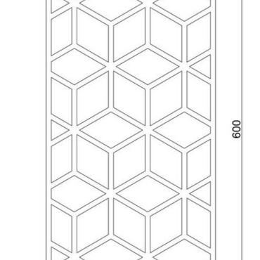 Wanddecoratie Patroon 2.0 Cortenstaal S