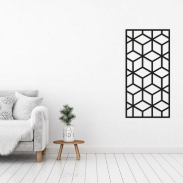 Wanddecoratie Patroon 2.0 Zwart (RAL9005) L