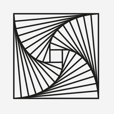 Wanddecoratie Patroon 2.0 Zwart (RAL9005) S