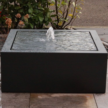 Aluminium watertafel 100x100x40 cm - Antraciet (RAL7016) -Inclusief LED-verlichting