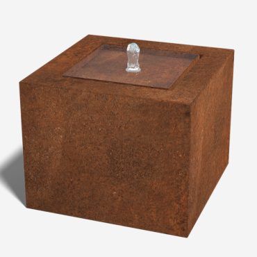 Cortenstaal watertafel 50x50x40 cm -Inclusief LED-verlichting