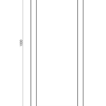 Gepoedercoat staal plantenbak Rechthoek 40x100 H=80 cm - Andere RALkleur - ZONDER bodemplaat