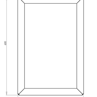 Gepoedercoat staal plantenbak Rechthoek 40x60 H=80 cm - Andere RALkleur - MET bodemplaat