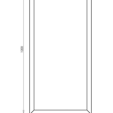 Gepoedercoat staal plantenbak Rechthoek 60x120 H=30 cm - Andere RALkleur - ZONDER bodemplaat