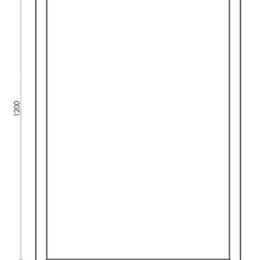 Gepoedercoat staal plantenbak Rechthoek 80x120 H=80 cm - Andere RALkleur - MET bodemplaat
