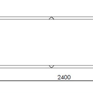 Gepoedercoat staal plantenbak Rechthoek XL 240x80 H=80 cm - Antraciet (RAL7016) ZONDER bodemplaat
