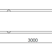 Gepoedercoat staal plantenbak Rechthoek XL 300x50 H=80 cm - Antraciet (RAL7016) ZONDER bodemplaat