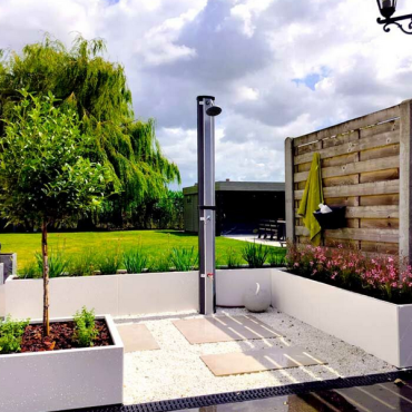 Gepoedercoat staal plantenbak Rechthoek XL 300x60 H=40 cm - Wit (RAL9010) MET bodemplaat