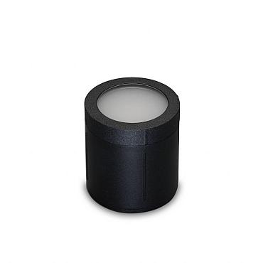 Pavia cirkel zwart grondspot 1,2W