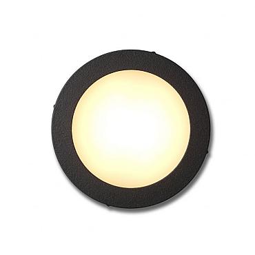Pavia cirkel zwart grondspot 1,2W