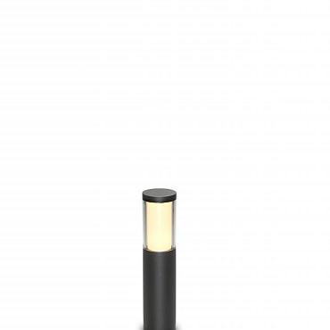 Nelas cirkel zwart klein staande lamp 4W dimbaar