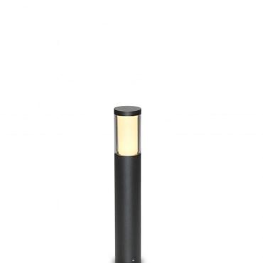 Nelas cirkel zwart middelgroot staande lamp 4W dimbaar