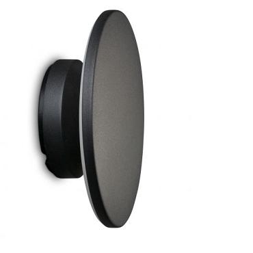 Dornes rondom zwart wandlamp 4W dimbaar