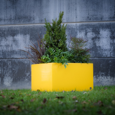 Gepoedercoat staal plantenbak Vierkant 50x50 H=40 cm MET bodemplaat + voeten - Andere RALkleur