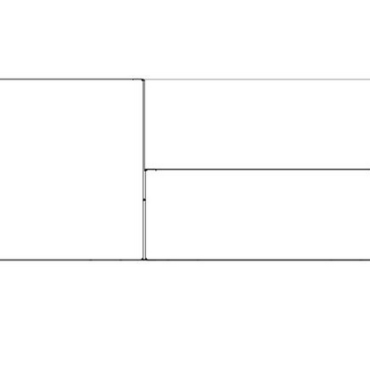 Gepoedercoat staal plantenbak Vierkant Trapmodel 2 stuks 60x60 H=30+60 cm - Wit (RAL9010) MET bodemplaat