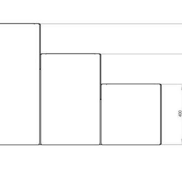 Gepoedercoat staal plantenbak Vierkant Trapmodel 3 stuks 40x40 H=40+60+80 cm - Andere RALkleur - MET bodemplaat