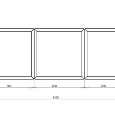 Gepoedercoat staal plantenbak Vierkant Trapmodel 3 stuks 80x80 H=40+60+80 cm - Andere RALkleur - ZONDER bodemplaat