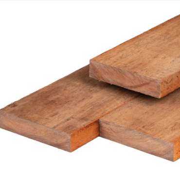 Hardhouten funderingsbalk 4.0x20.0x400cm fijnbezaagd