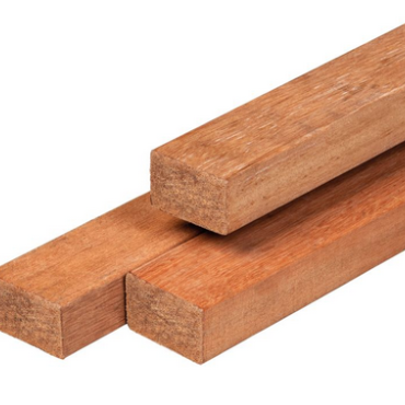 Hardhout timmerhout kunstmatig gedroogd 4.4x6.8x430cm geschaafd 4rh