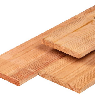 Red Class Wood plank 1.6x14.0x130cm geschaafd