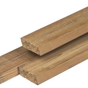 Caldura Wood grenen Rhombus profiel 2.0x6.5x360cm geschaafd