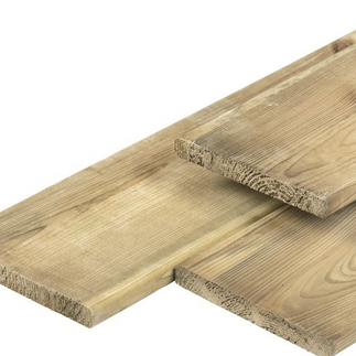 ME grenen tuinplank geimpregneerd 1.7x14.0x400cm geschaafd