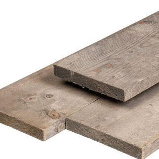 ME vuren steigerplank zilvergrijs geImp. 2.9x19.0x500cm kunstmatig gedroogd